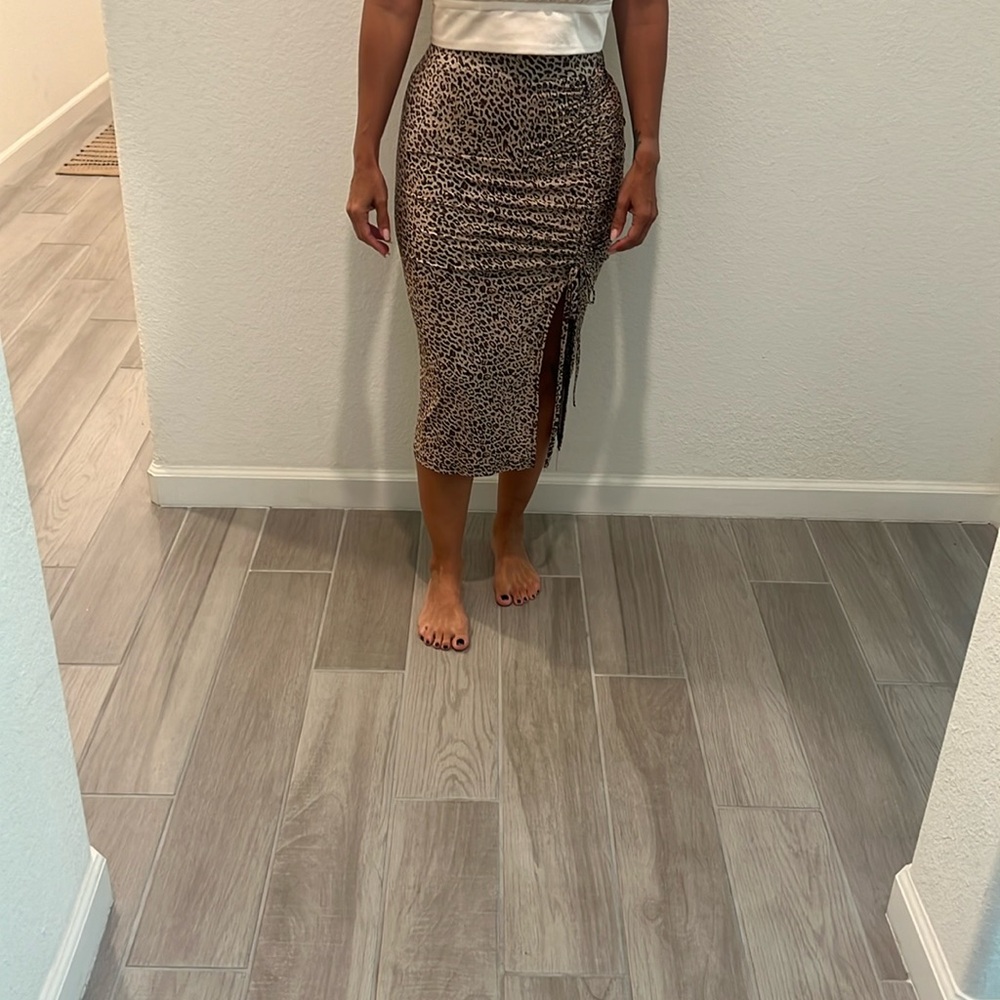 Amazon leopard print skirt